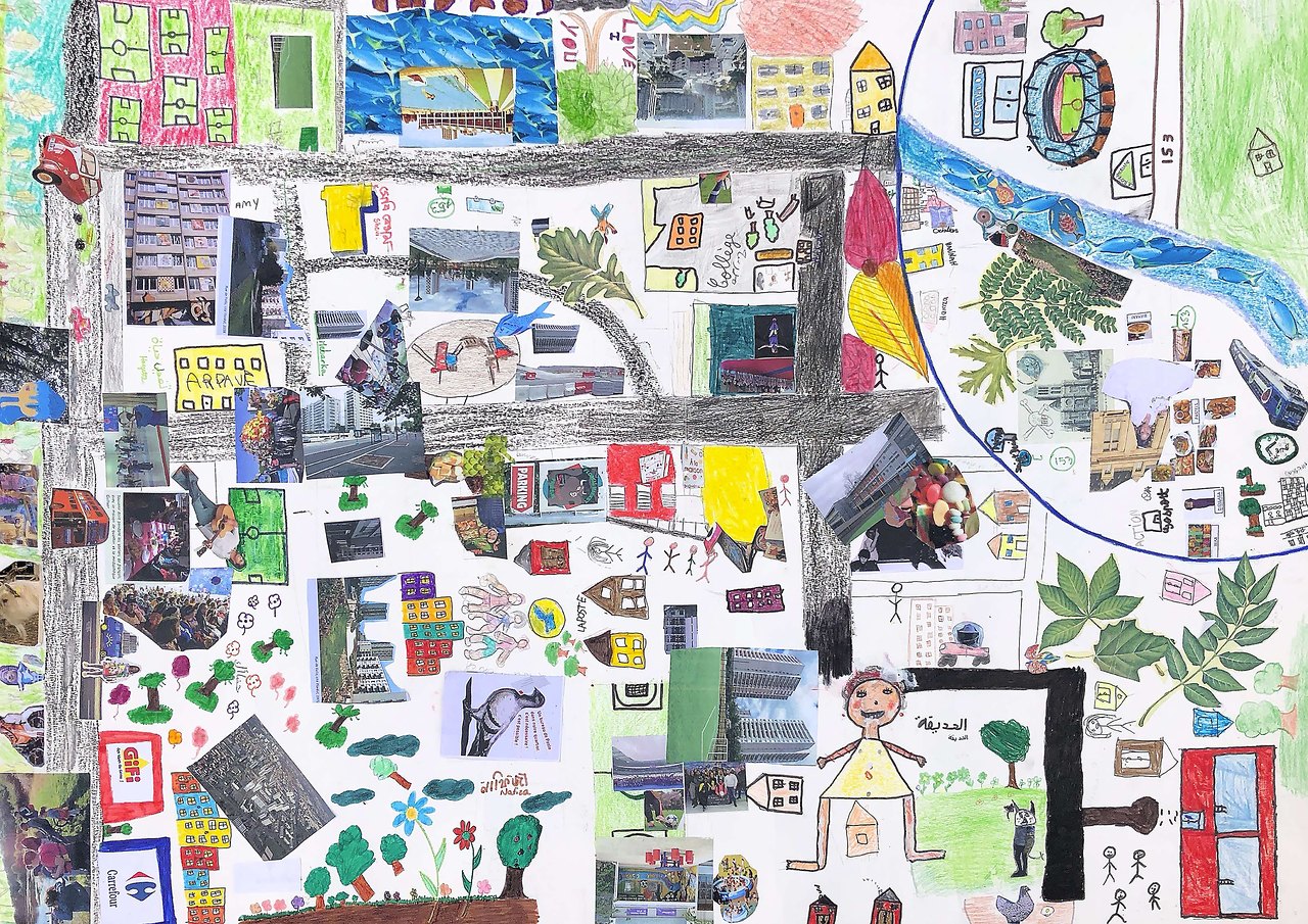 la carte collective des trois quartiers